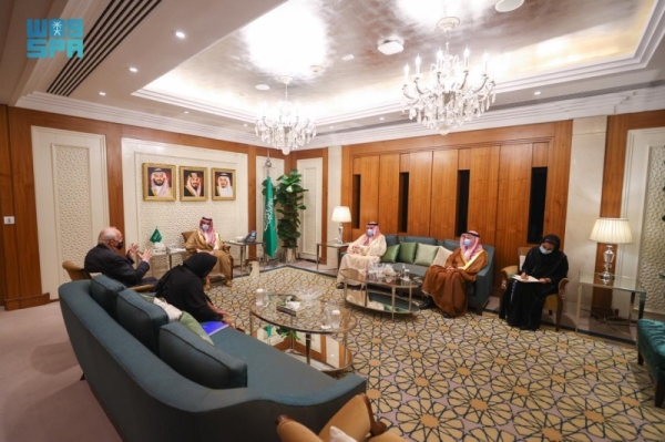 Foreign minister briefs top UN official on Saudi efforts to promote dialogue among civilizations