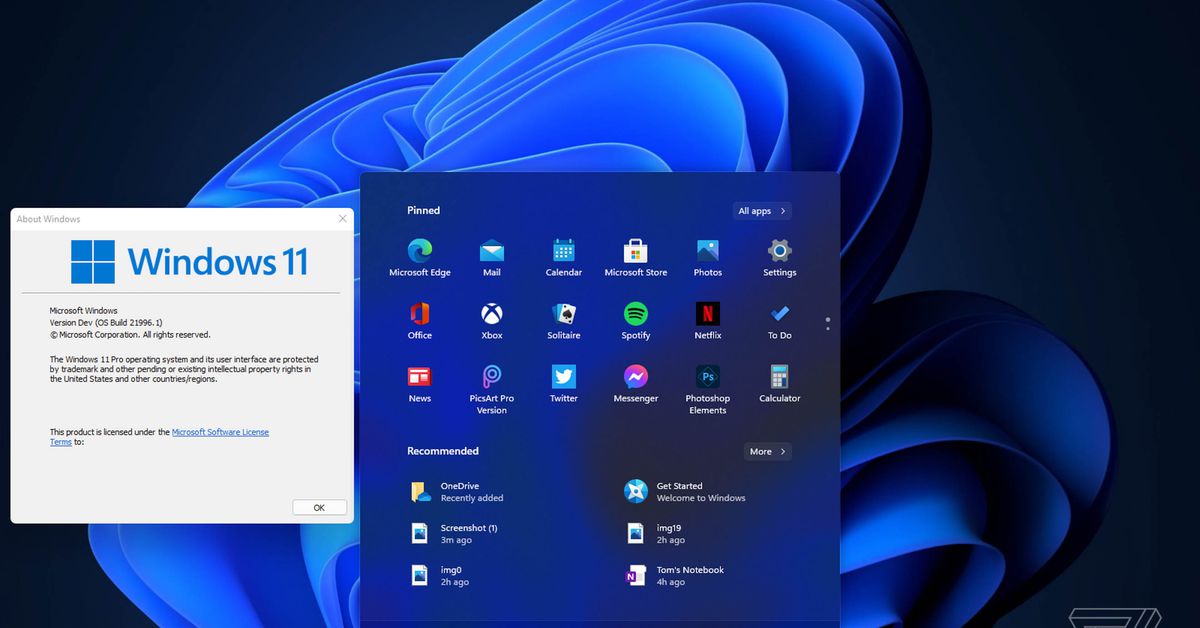 Windows 11 leak reveals new UI, Start menu, and more