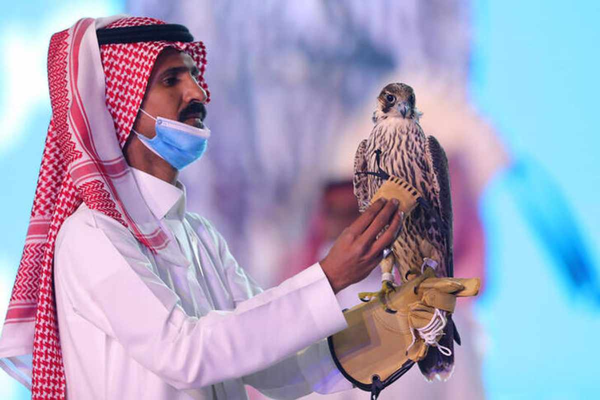 Falcon breeders auction attracts top figures to the heart of the Saudi desert