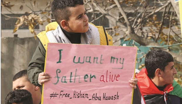 Concern over Palestinian prisoner on hunger strike