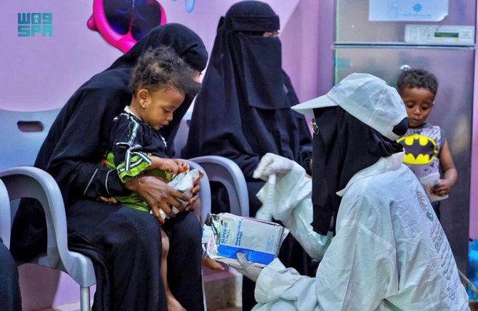 Saudi aid agency continues health, food projects in Yemen