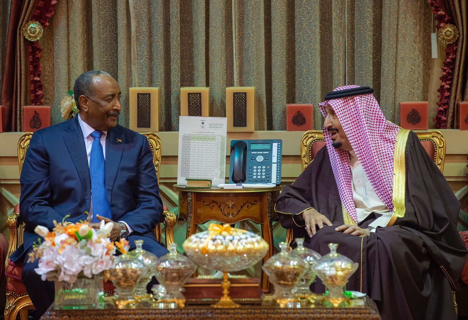 Saudi Arabia’s King Salman, crown prince receive Sudan’s sovereign council chief