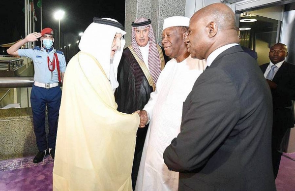 Ivory Coast president arrives in Jeddah