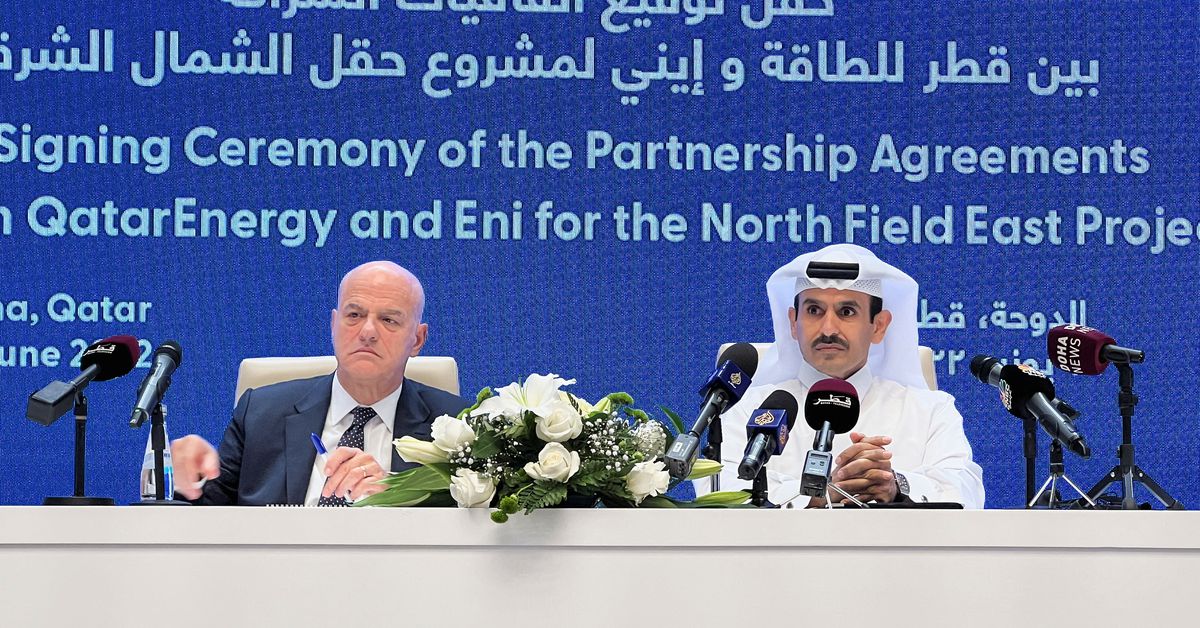 Qatar Energy partners with Eni for North Field East LNG project - Saudi ...