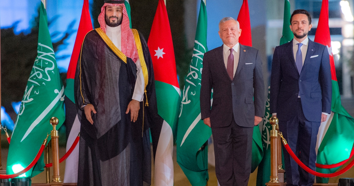 Saudi Crown Prince MBS arrives in Jordan on regional visit