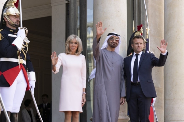 France's Macron holds talks with UAE president