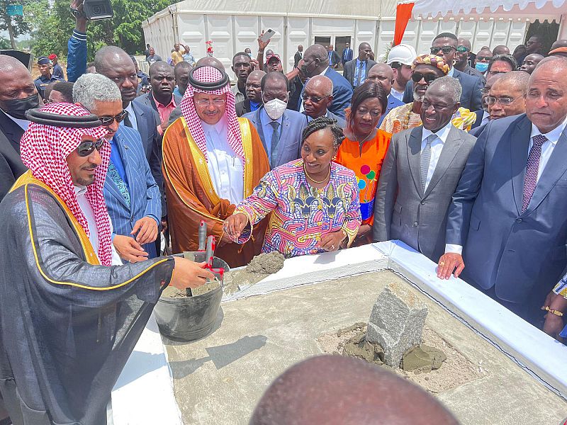 Saudi development fund lays foundation stone for Abobo University Hospital in Ivory Coast
