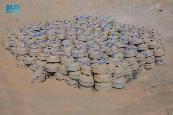 KSrelief's Masam dismantles 1,143 mines in Yemen in one week