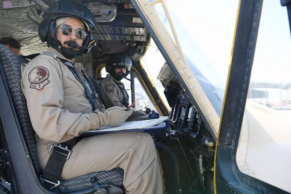 Air Forces support public security by using helicopters to organize and monitor movement of pilgrims