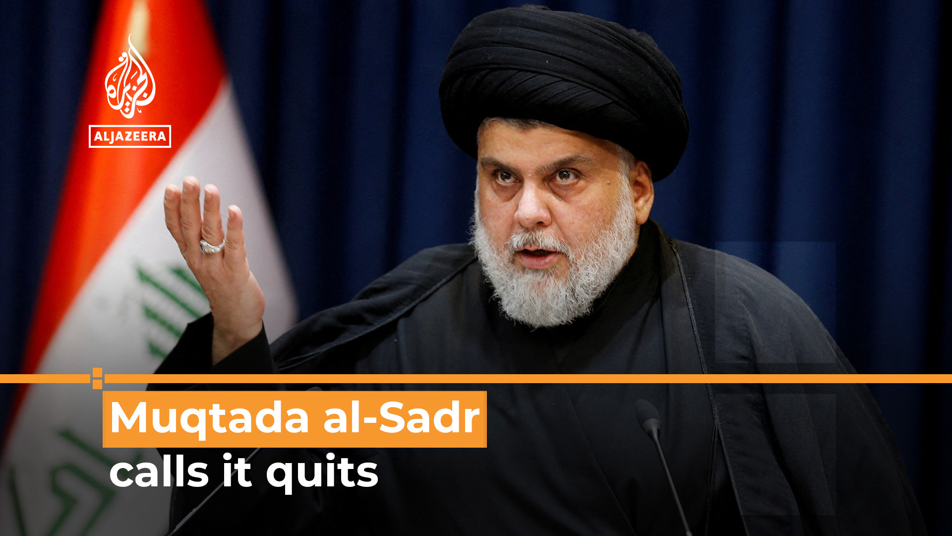 Iraq chaos as al-Sadr supporters storm Green Zone after he quits
