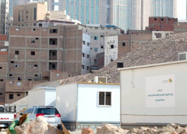 931 properties razed in Kidwa as new phase of developing slums launched in Makkah