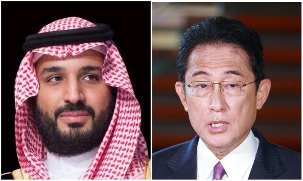 Saudi crown prince receives phone call from Japan PM