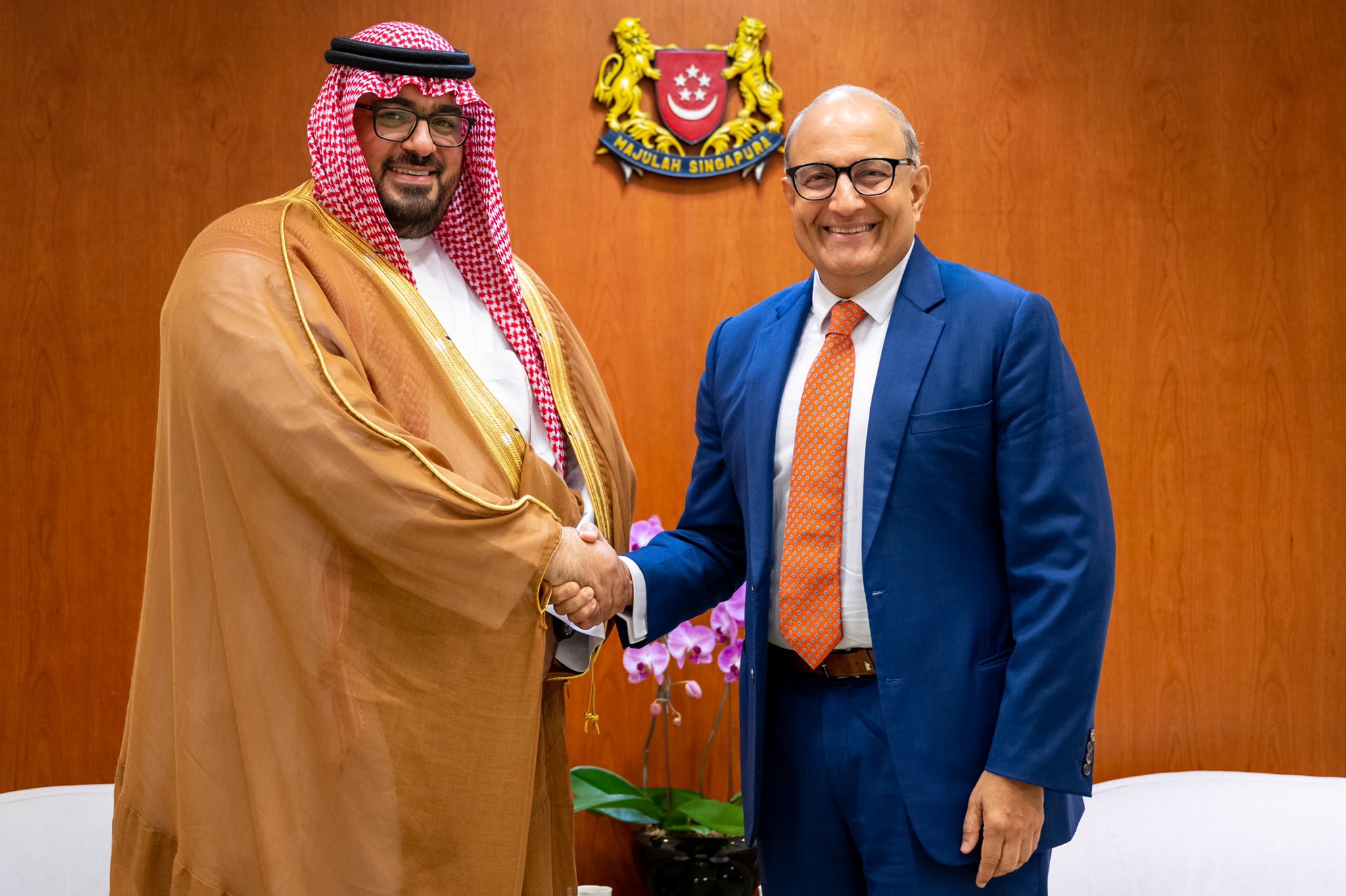 Saudi economy and planning minister holds several bilateral meetings in Singapore