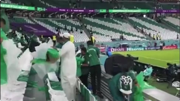 Twitteratis shower Saudi fans with accolades for what they did in Doha stadium