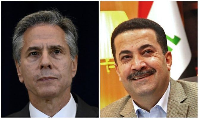 Blinken congratulates Iraq PM on government formation during phone call