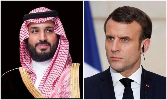 Saudi crown prince, French president discuss Mideast security in phone call