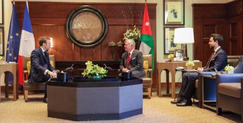 Jordan's King Asserts Importance of France's Support of Two-State Solution