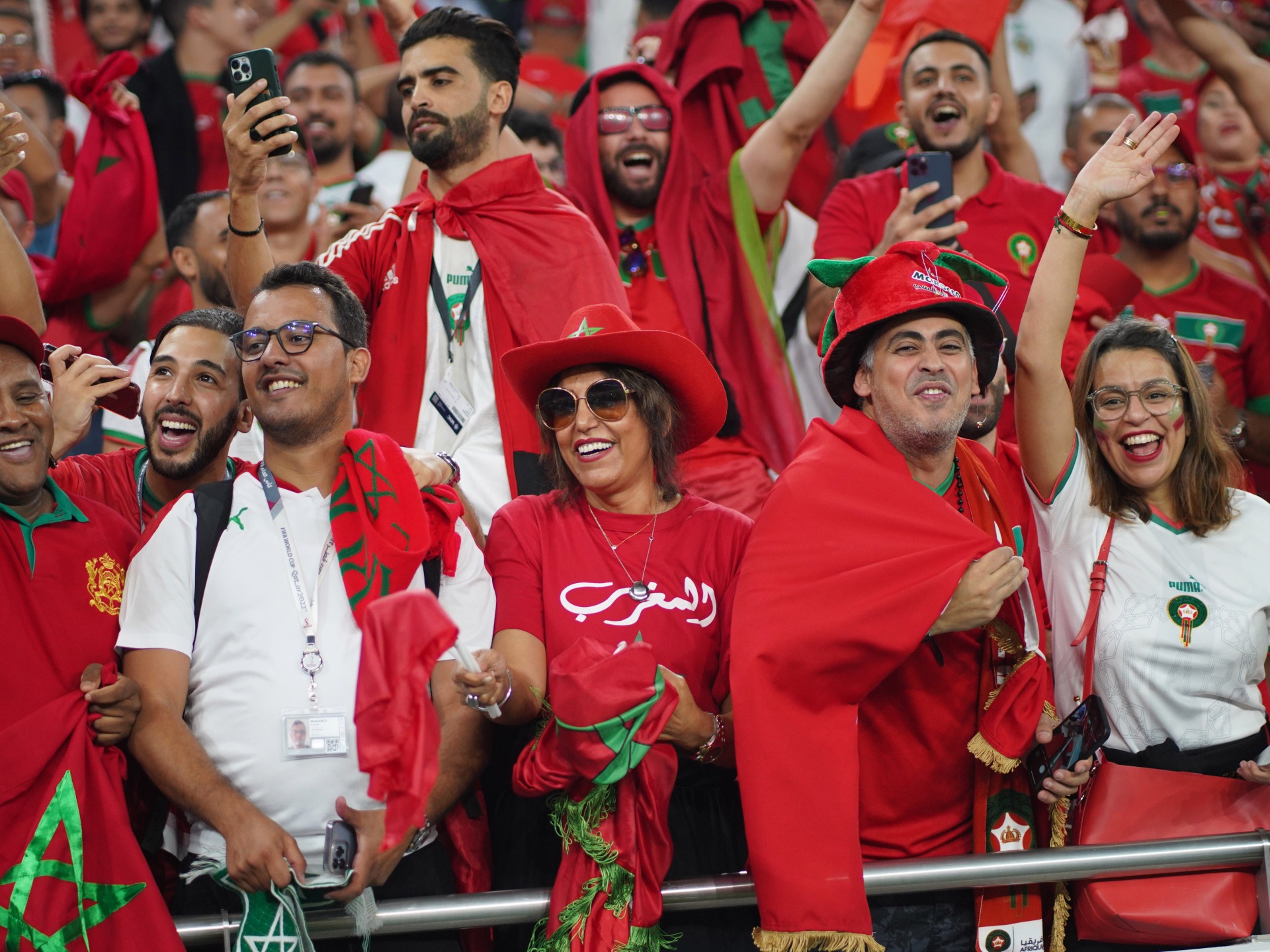 Ecstatic Morocco fans say World Cup progression ‘for all Arabs’