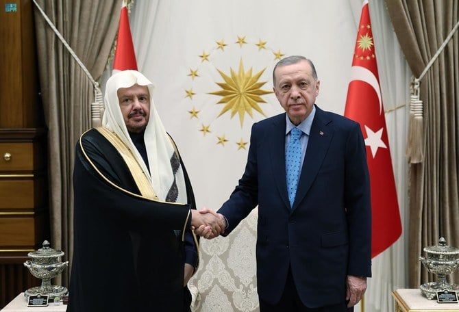 Turkish president receives speaker of Saudi Arabia’s Shoura Council