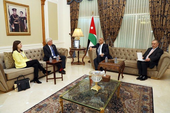Jordan’s PM and British minister highlight strong strategic relationship between their nations