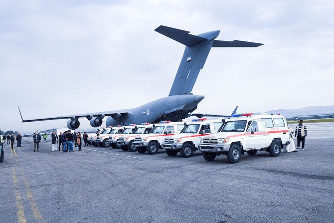 UAE sends Syria 10 ambulances to support rescue operations