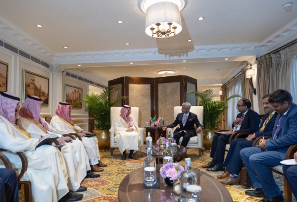 Saudi foreign minister meets Indian counterpart