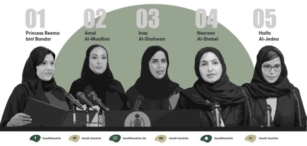 5 women diplomats represent Saudi Arabia abroad