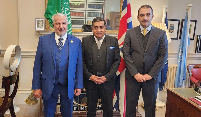 Saudi aid center chief holds talks with UK minister