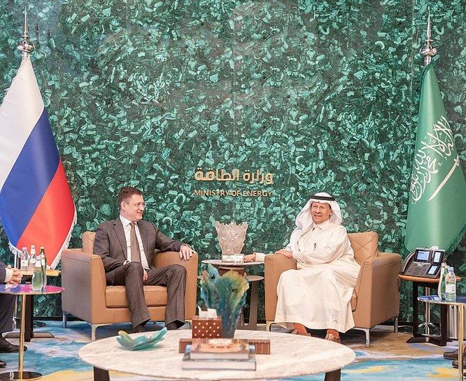 Saudi energy minister discusses global oil markets with Russian deputy PM