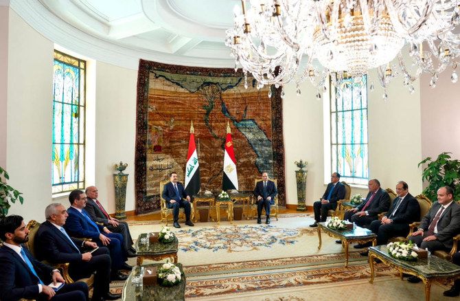 Egyptian president and visiting Iraqi PM seek to deepen ties