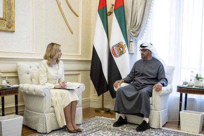 UAE president meets with Ukraine’s first lady in Abu Dhabi
