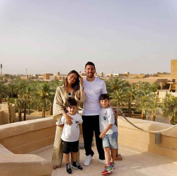 Messi says he had an exciting day exploring historic Diriyah