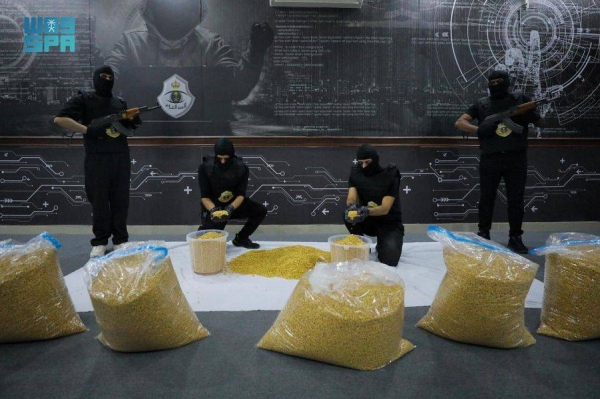 Over 1.2 million amphetamine pills thwarted in Riyadh 