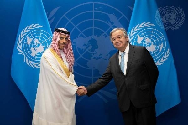 Saudi Arabia will continue evacuation of people stranded in Sudan, Prince Faisal tells UN chief