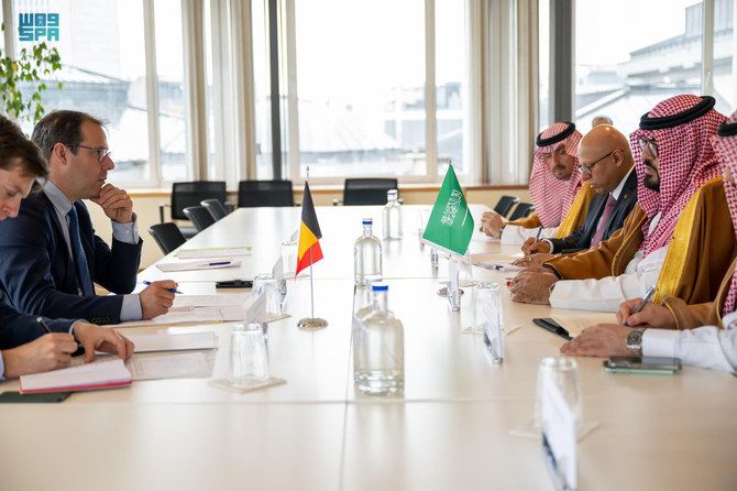 Saudi economy and planning minister meets with Belgian officials