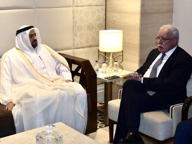 Qatari State Minister meets Palestinian FM in Cairo