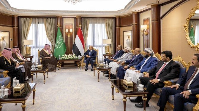 Saudi defense minister meets Yemeni leader