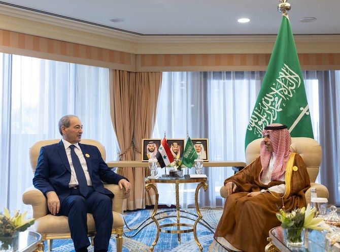 Saudi and Syrian foreign ministers hold talks ahead of Arab League summit in Jeddah