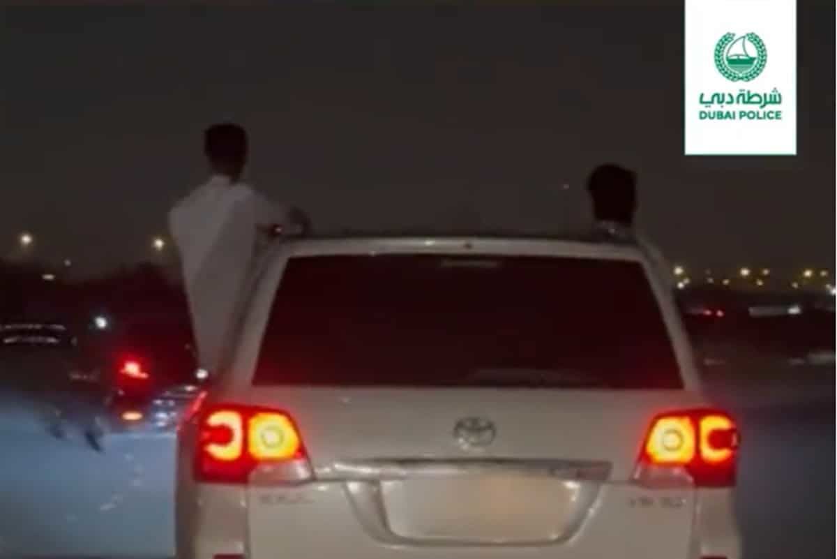 Dubai Police Issue Rainy Day Stunt Drive Warning And $13,600 Fines ...