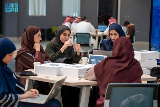 Female Students Sweep Top Prizes at Engineering Hackathon in Dammam: Team Al-Farahidi, Al-Khawarizmi, and Al-Battani Take First, Second, and Third Place