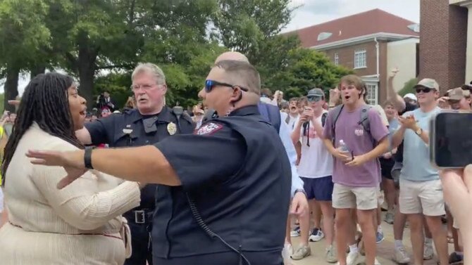 Israel-Hamas Demonstration at Ole Miss: Counter-Protester Mocks Black Student, Rep. Mike Collins Endorses